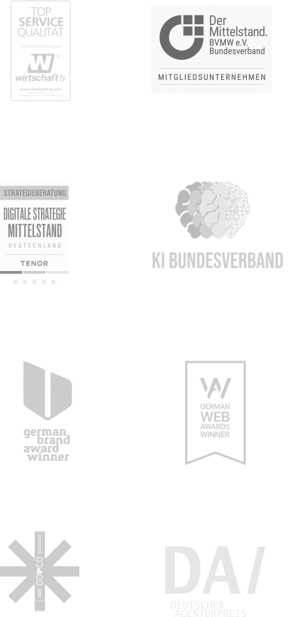 TENOR Auszeichnungen: KI Bundesverband, German Brand Award und BVMW-Mitgliedschaft